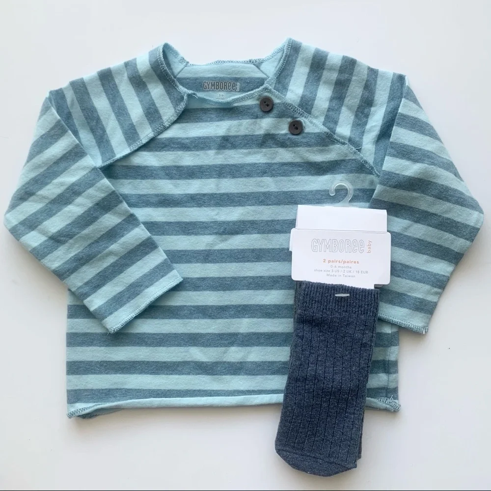 Gymboree Striped Shirt and Socks